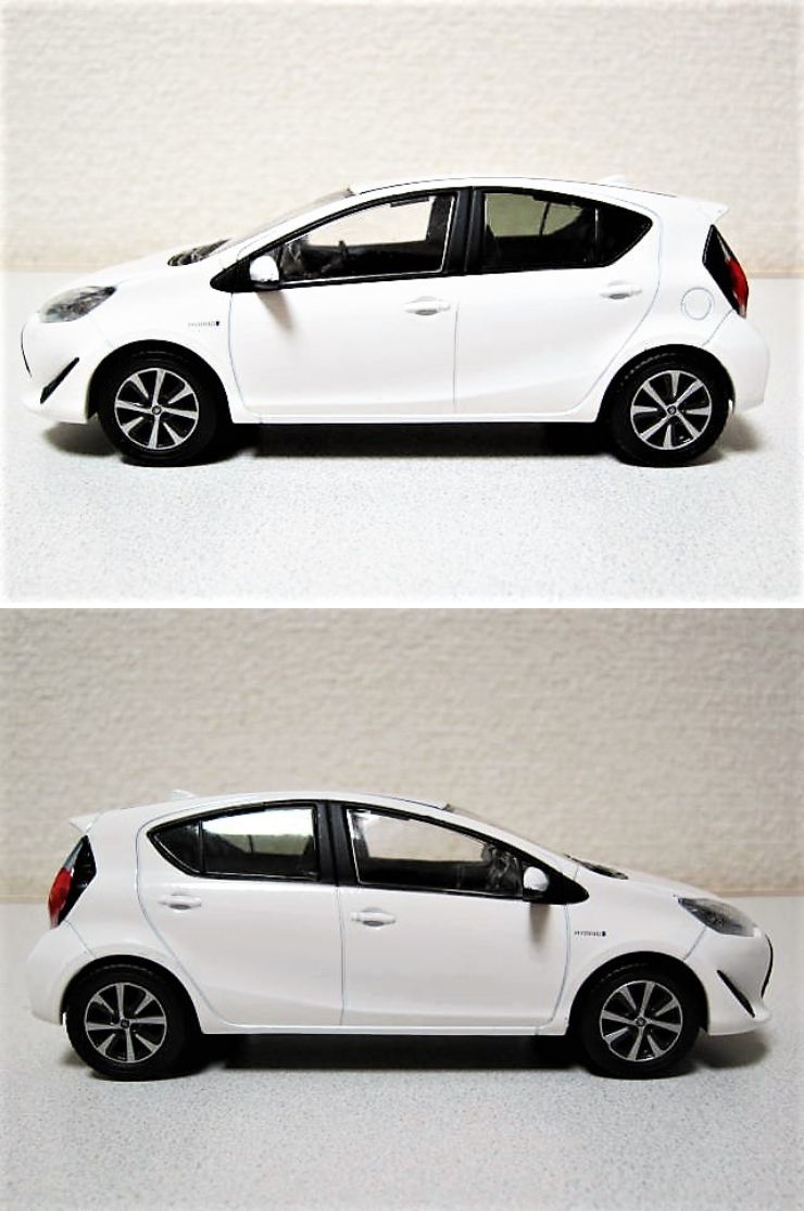 非売品】3台SET TOYOTA AQUA トヨタ アクア ディーラー特注品 (1／30 