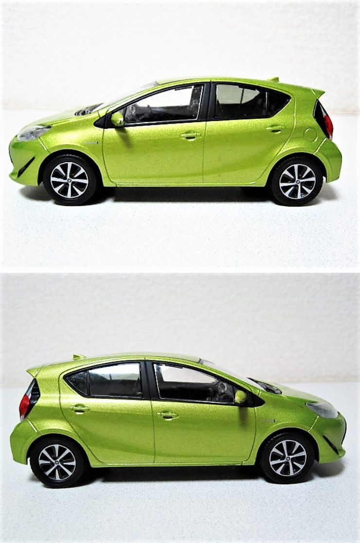 非売品】3台SET TOYOTA AQUA トヨタ アクア ディーラー特注品 (1／30 