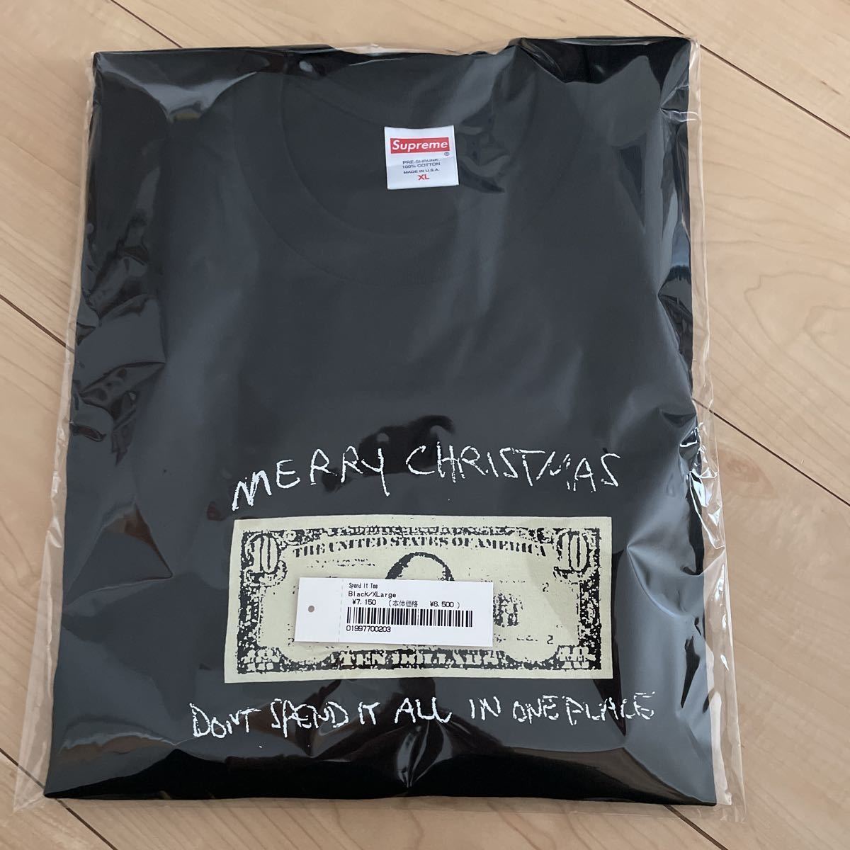 Supreme Spend It Tee | - 0 Black FW21 White Size eBay Christmas 