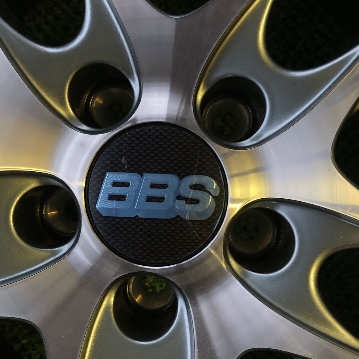 BBSアルミホイール CS 028 18インチ 7.5j 5H 1本のみ メッキシルバー