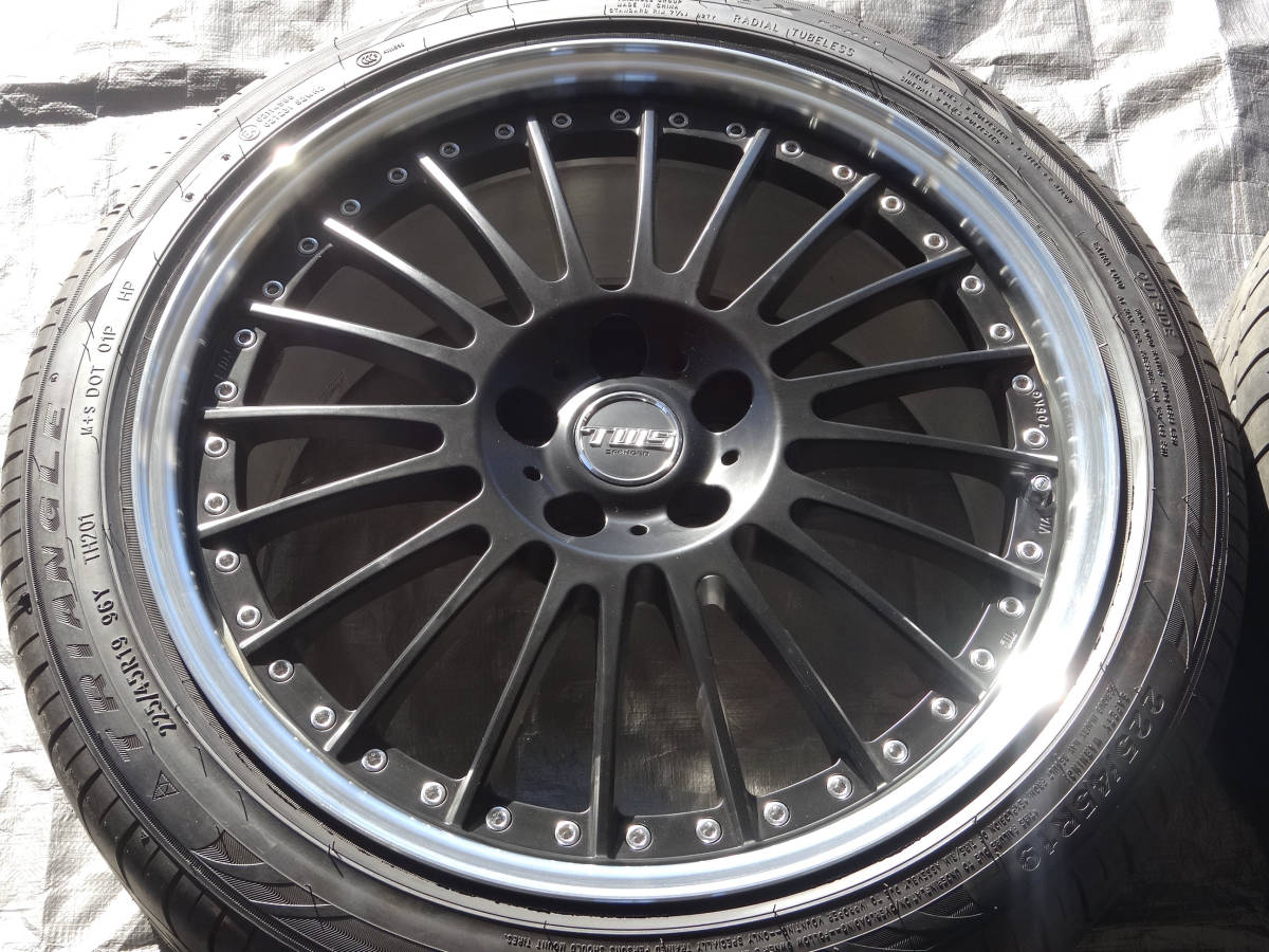 鍛造 美品 TWS EXlete エクスリート 118F 19インチ 8.5J +30 +43 