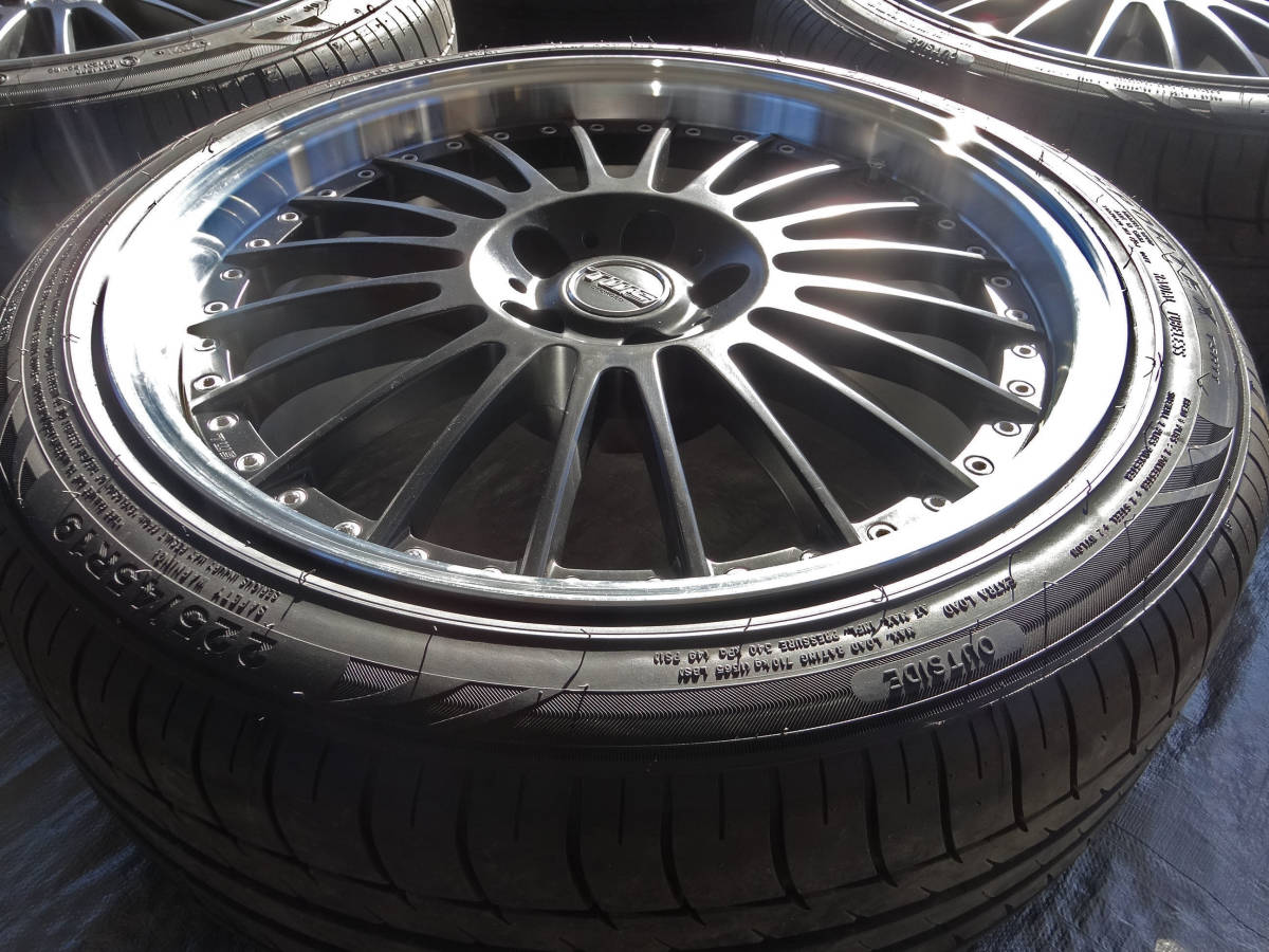 鍛造 美品 TWS EXlete エクスリート 118F 19インチ 8.5J +30 +43 