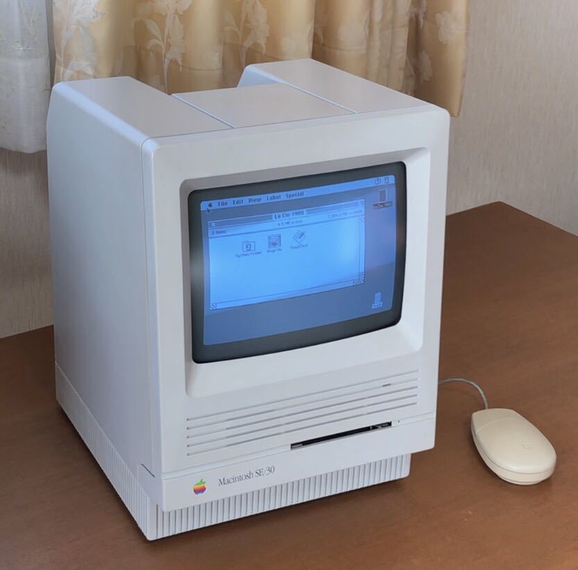 ☆Macintosh SE/30 （物理メモリ128Mb搭載 ＋MODE32）+SCSI内蔵HD＋ADB