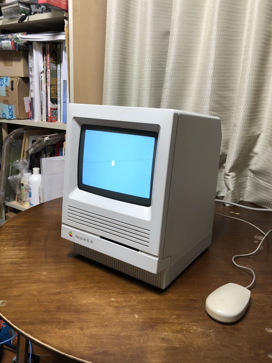 ☆Macintosh SE/30 （物理メモリ128Mb搭載 ＋MODE32）+SCSI内蔵HD＋ADB