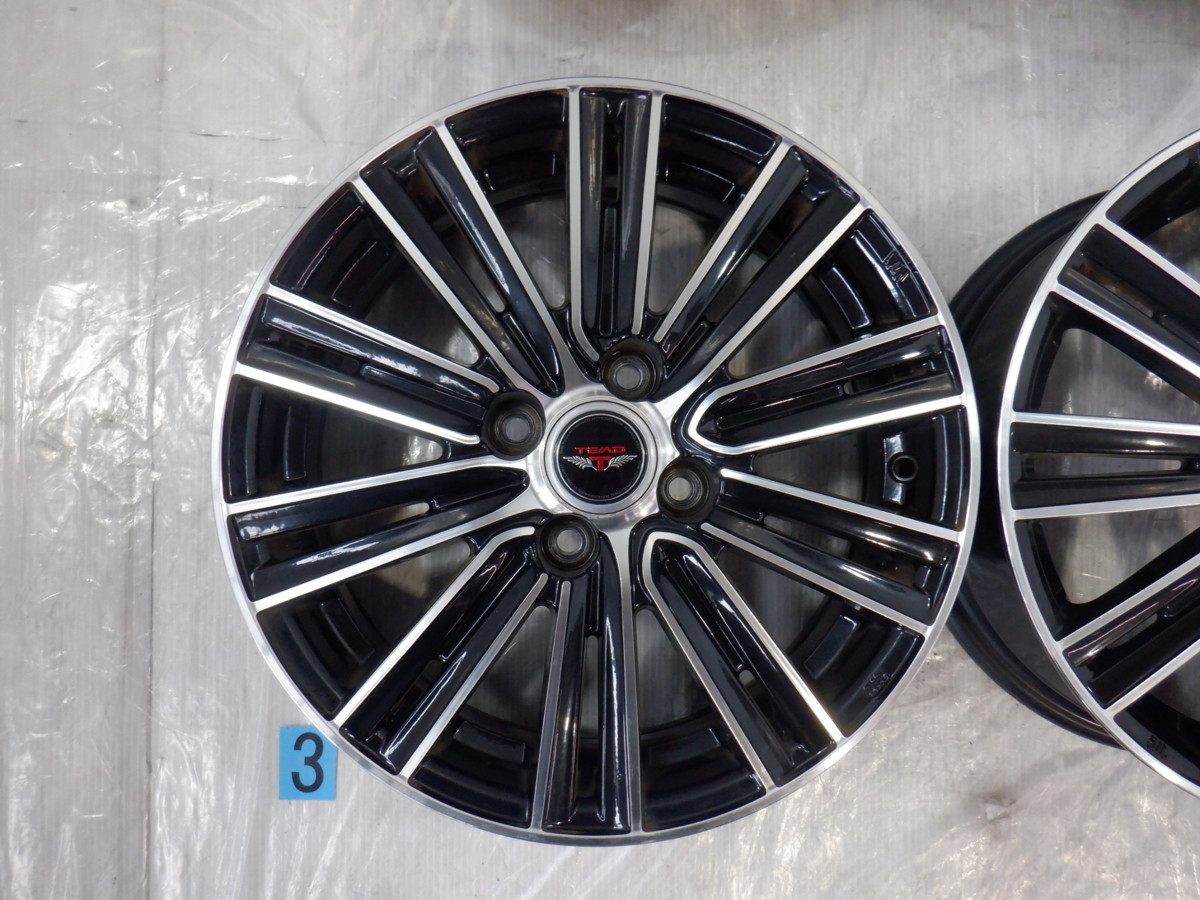 4H 100 5.5J +42 15インチ 社外品 weds ウェッズ TEAD アルミホイール