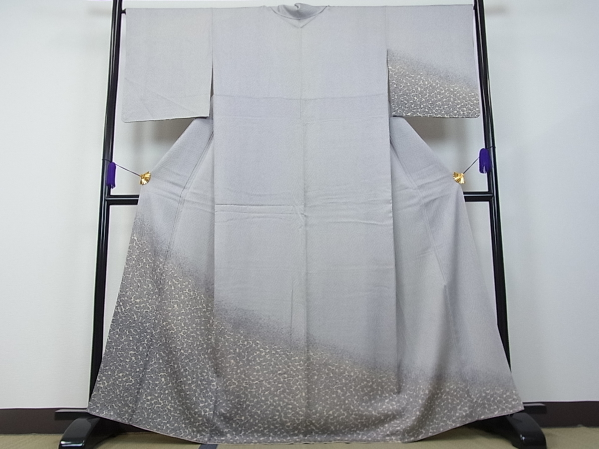  平和屋着物 名門 藤娘きぬたや 木目絞り 訪問着 逸品 km1838(仕立て上がり)｜売買されたオークション情報、yahooの商品情報をアーカイブ公開 - オークファン 仕立て上がり