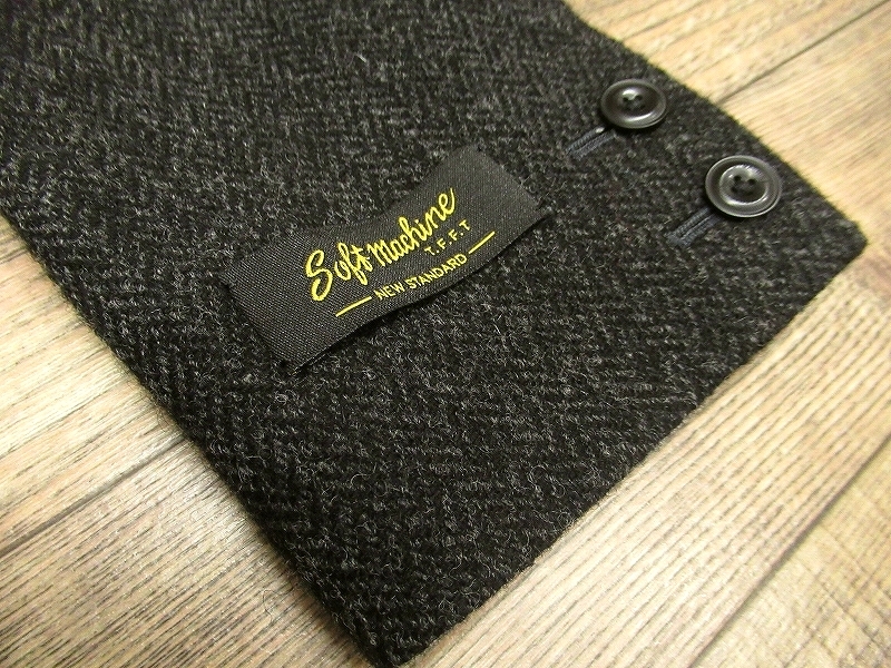 レディース 夏 洗える クールビズ 長袖 ボトムス上下ともに2y 送料無料 試着のみ 新品未使用品 定価60，500円 SOFT MACHINE ソフトマシーン 16AW ANDREW JK ウール テーラード アンドリュー ジャケット M