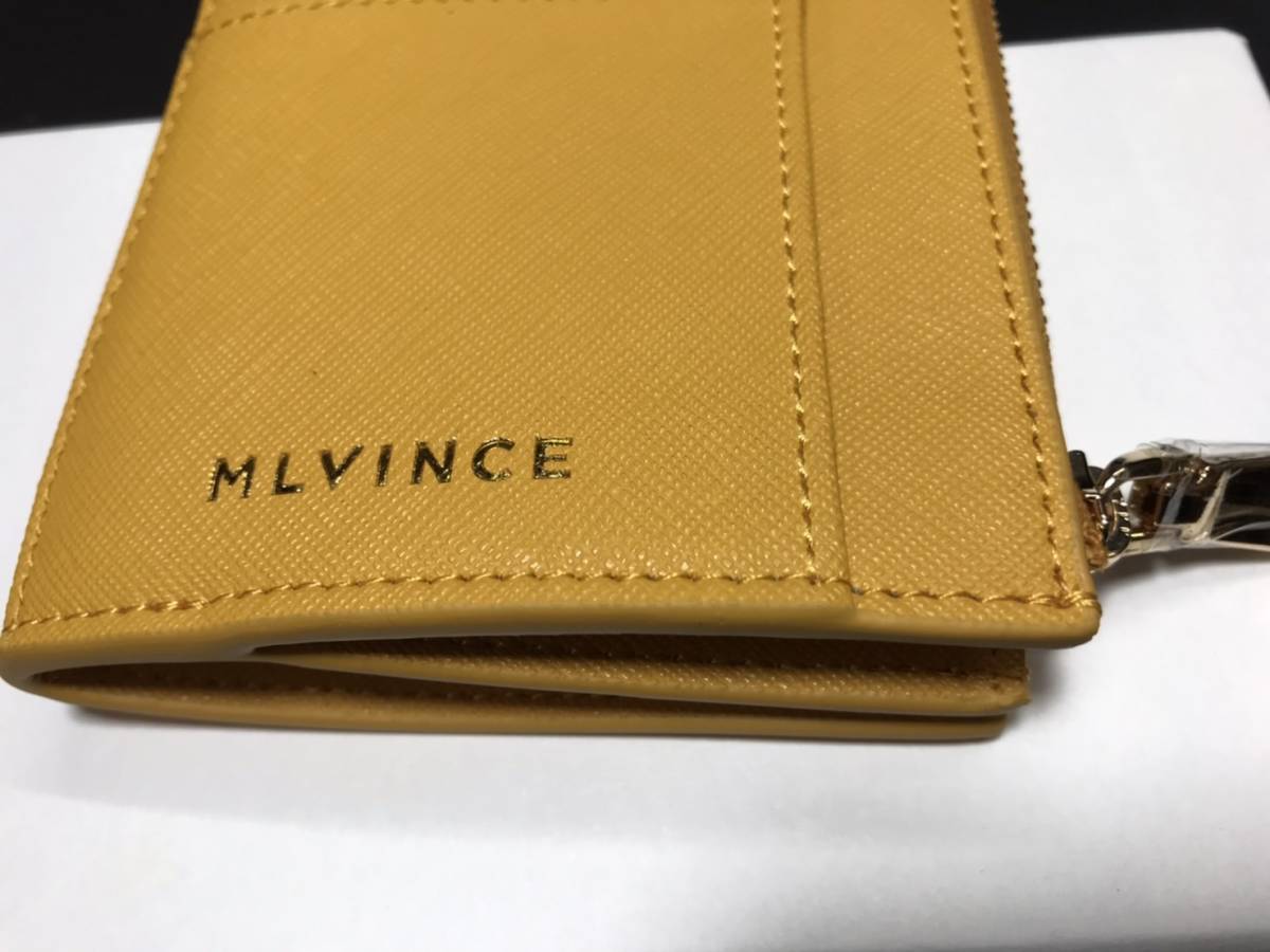 MLVINCE (メルヴィンス) | Detail TEE BLACK ■未使用定価1.8万円★メルヴィンス MLVINCE ID FRAGMENT ウォレット イエロー 財布 小銭入れあり レザー