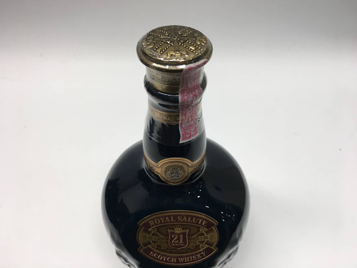 1732☆ROYAL SALUTE ロイヤルサルート ウイスキー ブルーボトル 未開栓