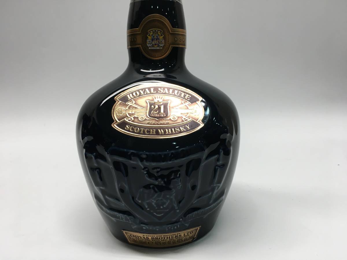 1732☆ROYAL SALUTE ロイヤルサルート ウイスキー ブルーボトル 未開栓