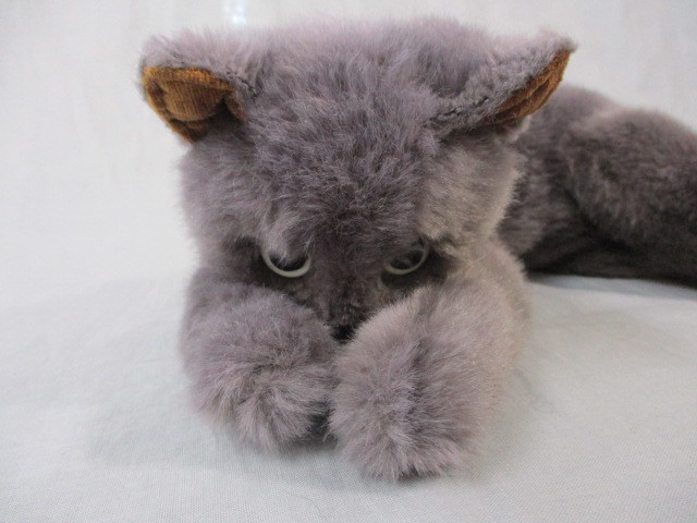 童心 ぬいぐるみ グレー猫 ねこ ネコ(ネコ一般)｜売買された