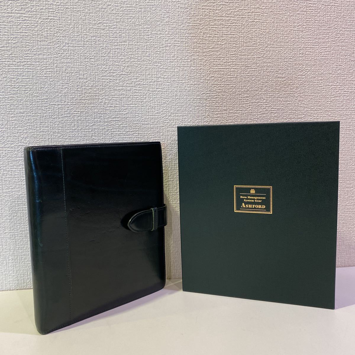 アシュフォード ASHFORD システム手帳 ルガード ワイン A5 中古 