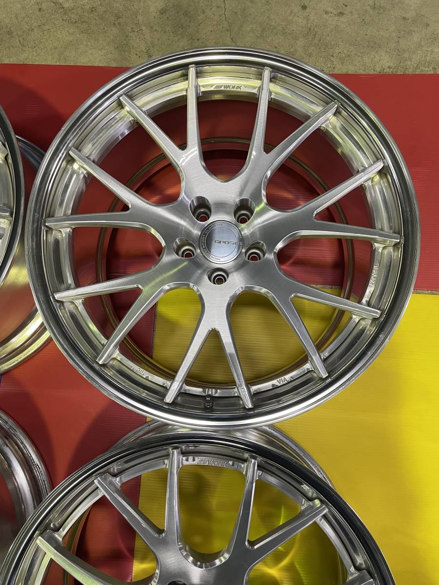 - GNOSIS Yahoo!オークション 02 FCV 2085+35 【限界価格】【送料無料】WORK Gnosis(グノーシス)FCV02 20インチ 鍛造★フロント9.5J+12★リア10.5J+25★PCD114.3★ フーガetc
