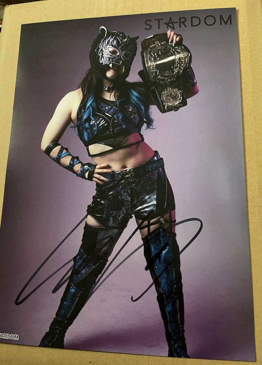 女子プロレス　スターダム　スターライト・キッド　直筆サイン入りポートレート　STARDOM_1