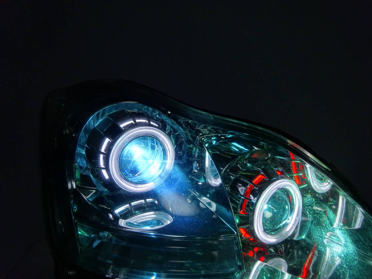 クラウン アスリート 純正HID車用 美品 車・バイク・自転車 イカリング