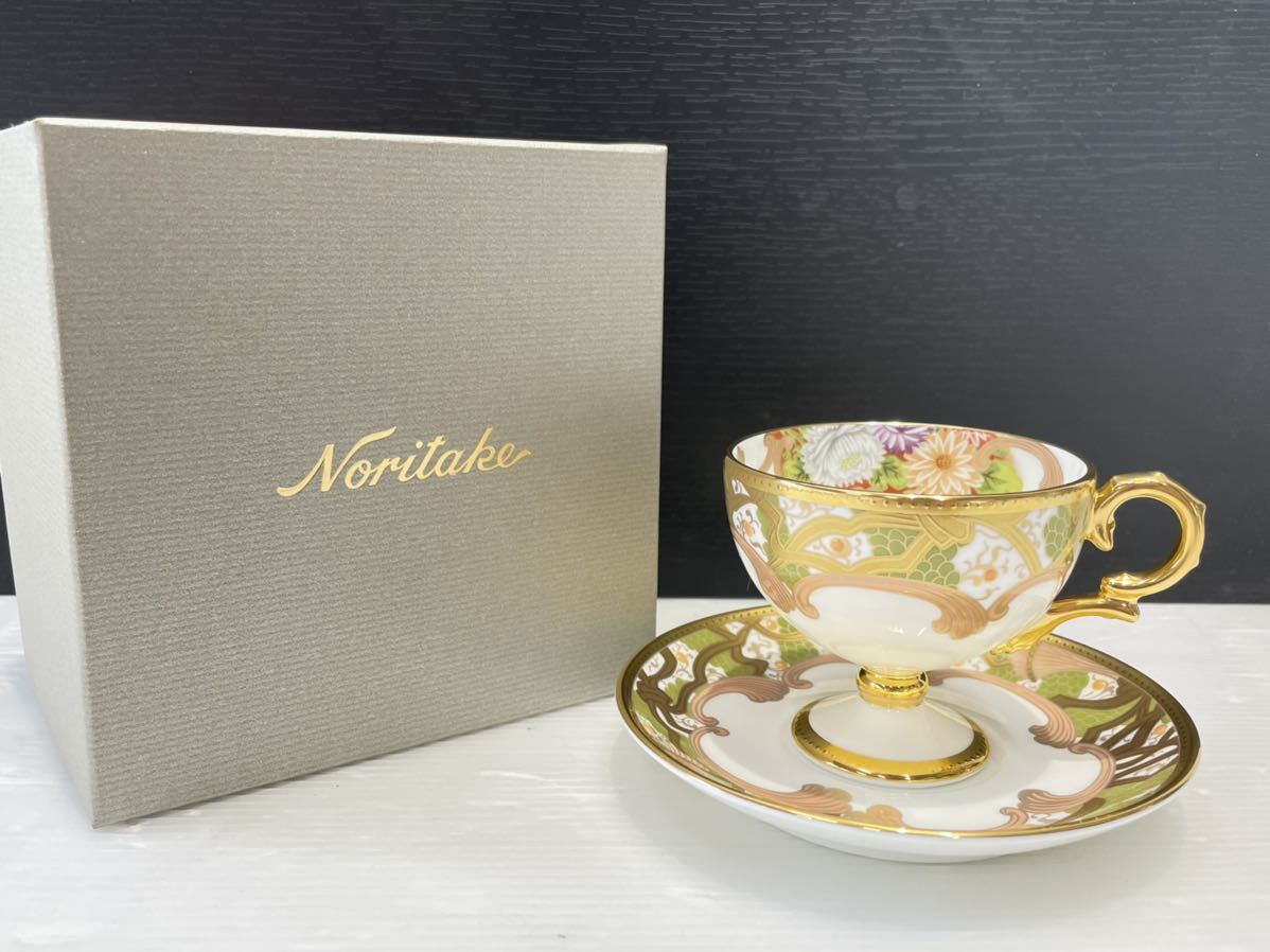 未使用】Noritake 和花コレクション カップ&ソーサー 仲良い 箱付き 1904