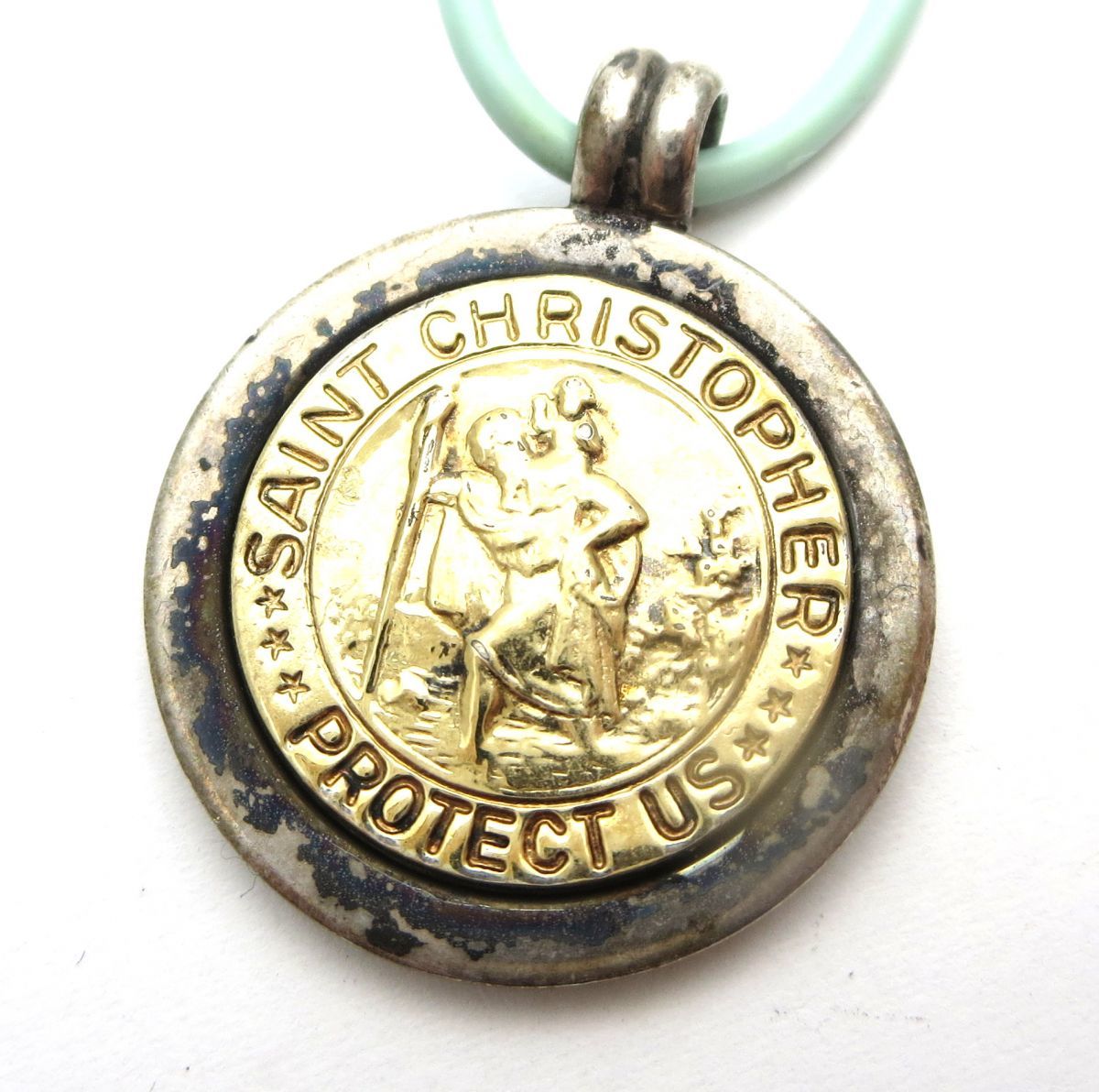 1000円スタート ネックレス TIFFANY＆Co. ティファニー セントクリストファー コイントップ チョーカー 925/18KT刻印有  アクセサリー