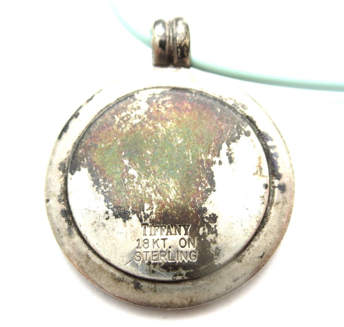 1000円スタート ネックレス TIFFANY＆Co. ティファニー セントクリストファー コイントップ チョーカー 925/18KT刻印有  アクセサリー