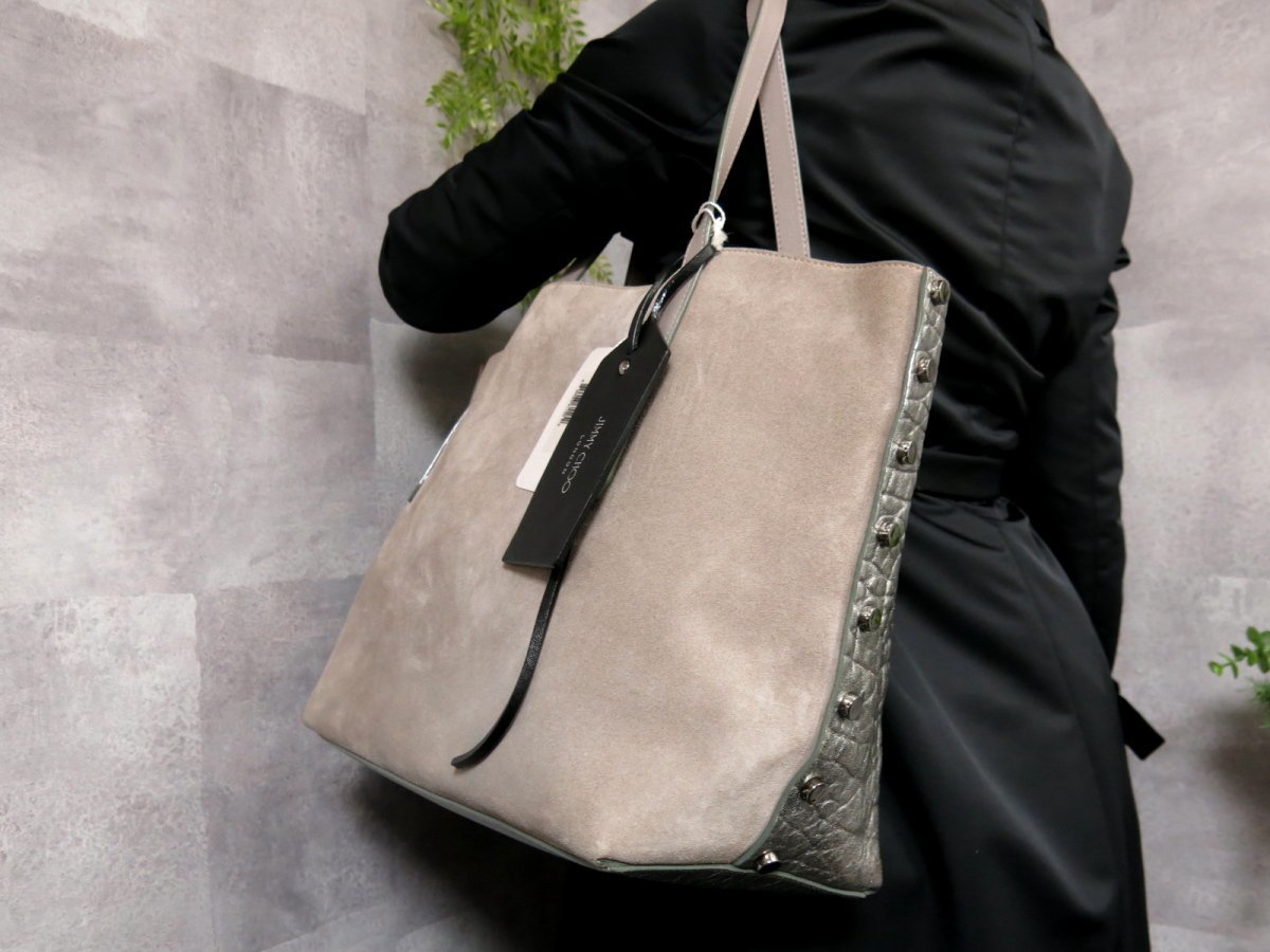 ○超美品○ジミーチュウ○メンズ○TWIST EAST WEST○スエード レザー 