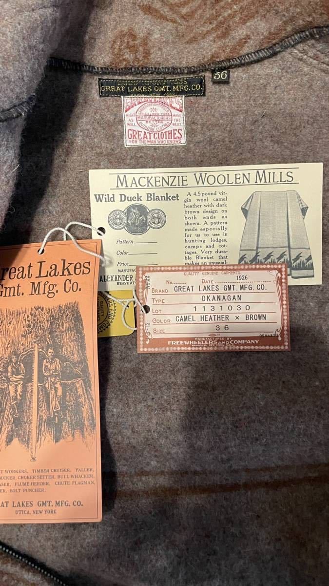 フリーホイーラーズ】FREEWHEELERS OKANAGAN BLANKETCOAT オカナガン
