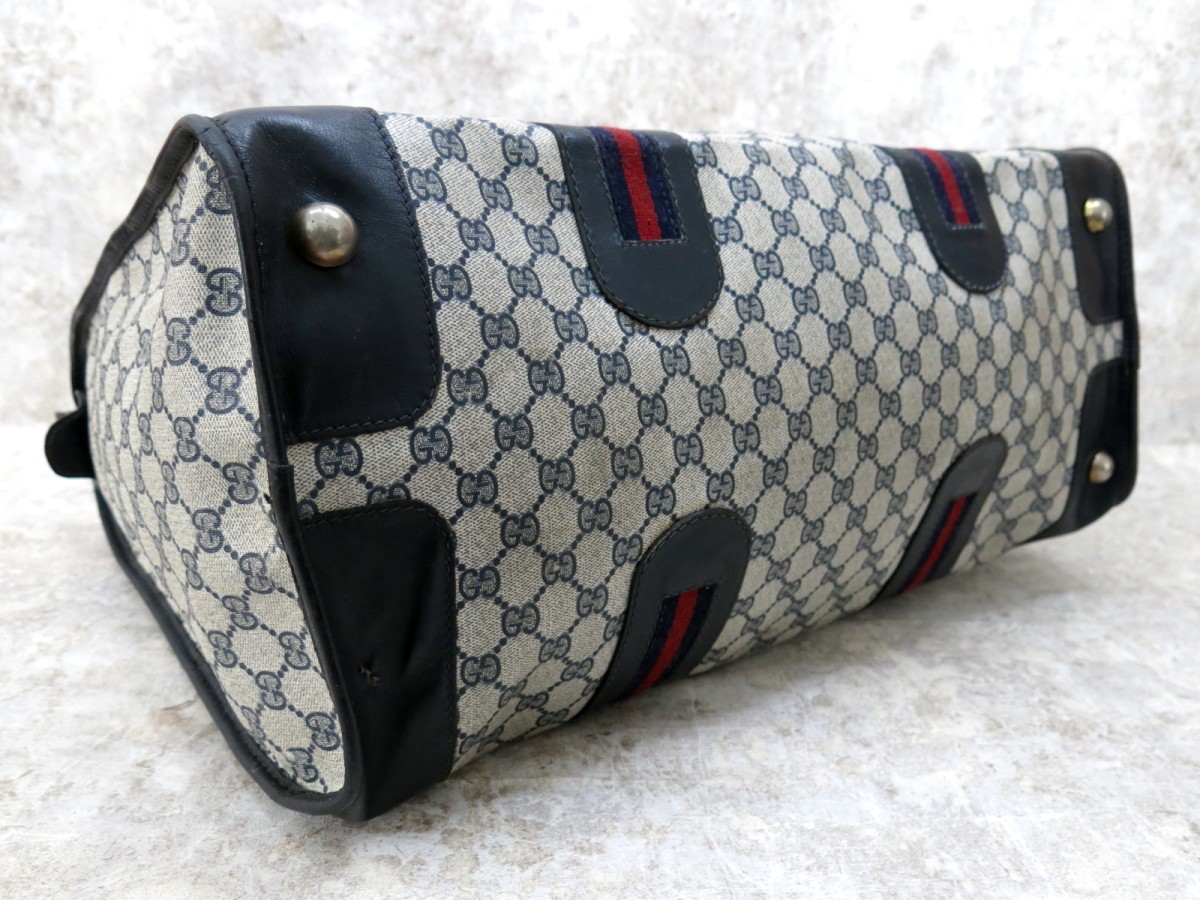 □GUCCI オールド グッチ□メンズ□シェリー□GGスプリーム□PVC