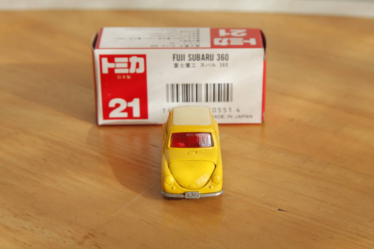 トミカ No.21 / SUBARU 360 スバル 富士重工 / TOMICA / 日本製 / 赤箱