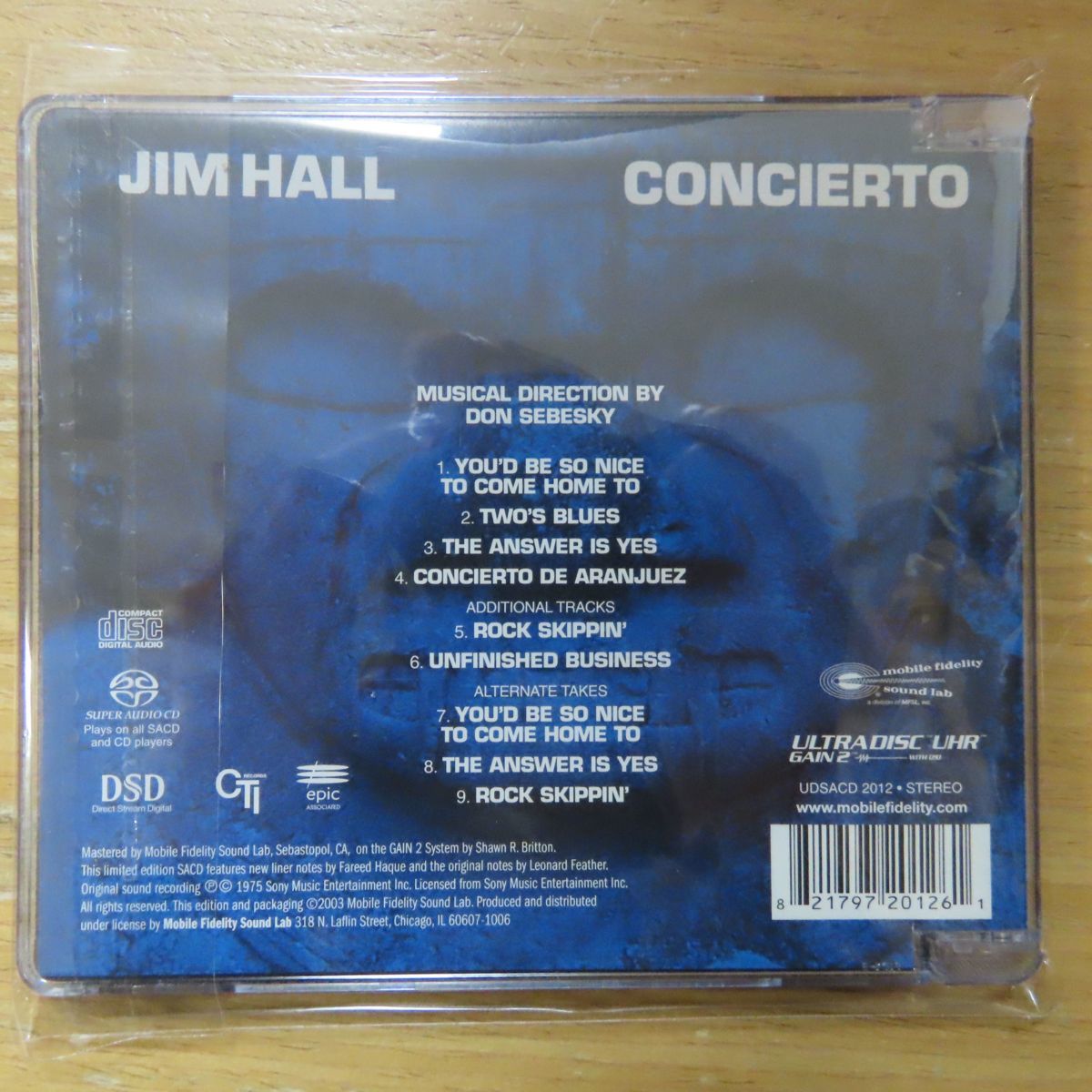 821797201261;【ハイブリッドSACD/高音質MFSL盤】ジム・ホール 