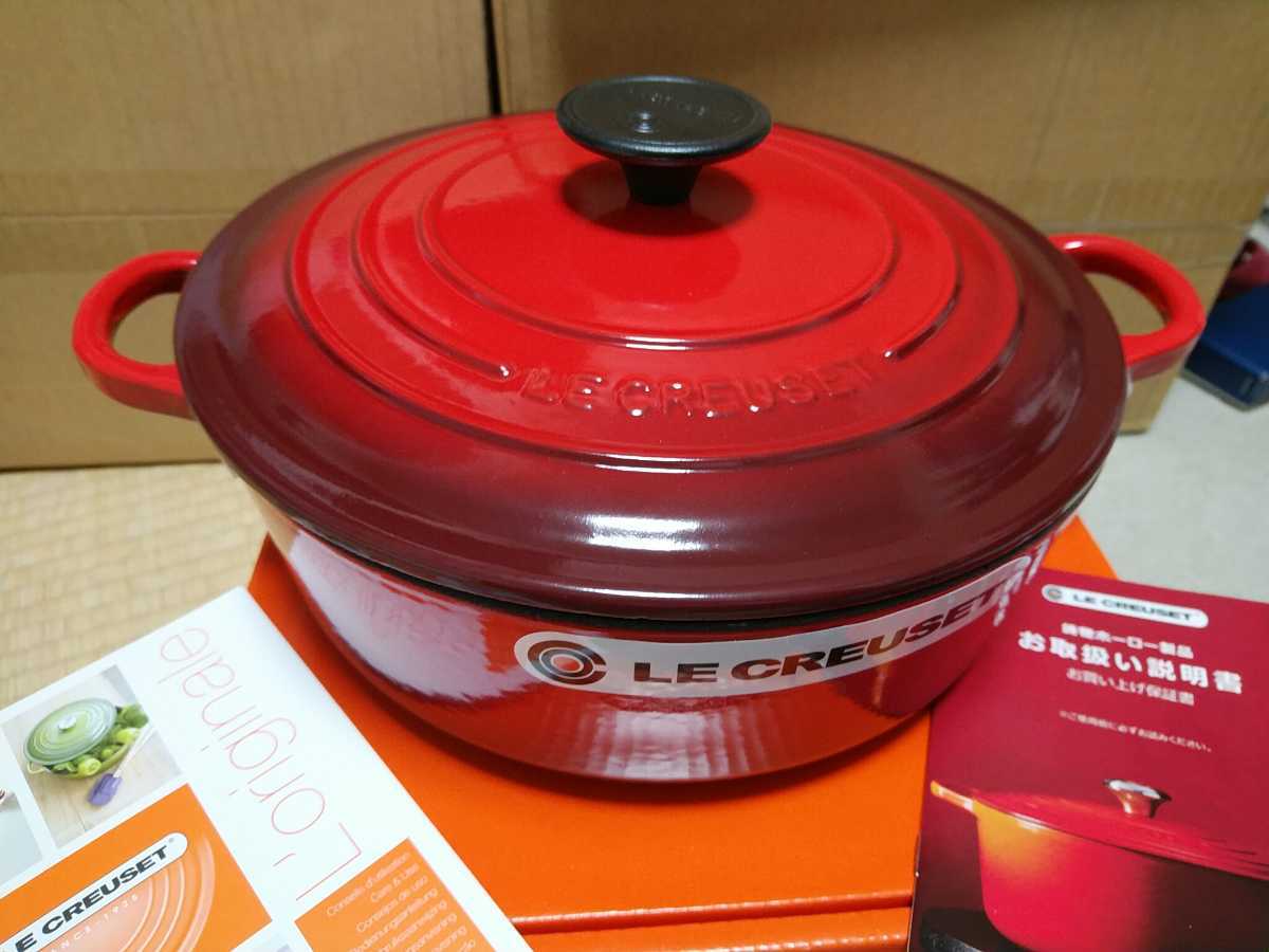 ル・クルーゼ ココット ジャポネーズ 24m チェリーレッド 新品 24cm