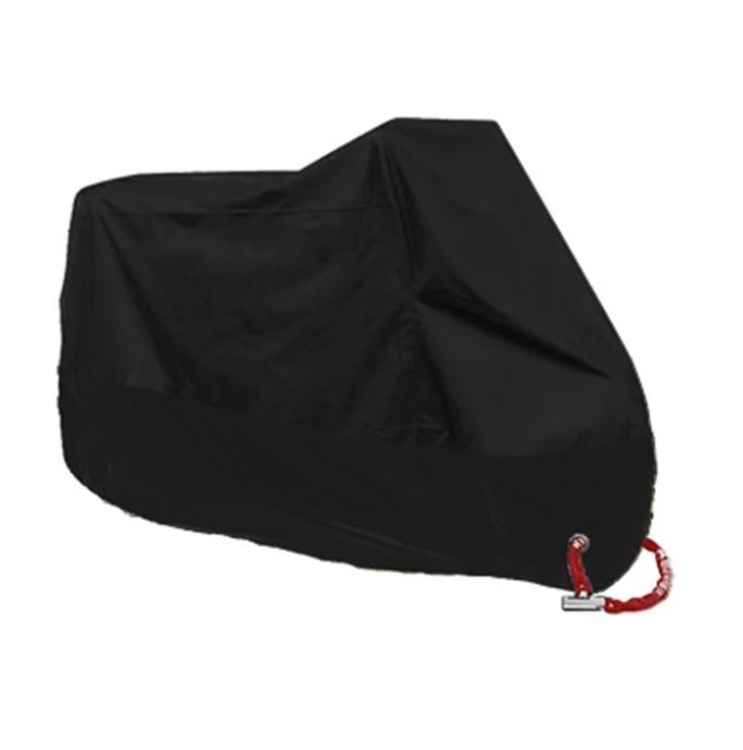 お買い得 バイクカバー ２ＸＬ 黒 耐水　耐熱　耐雪　防水 厚手 小型 中型 大型　原付 スクーター　オートバイバイク ボディカバー_1