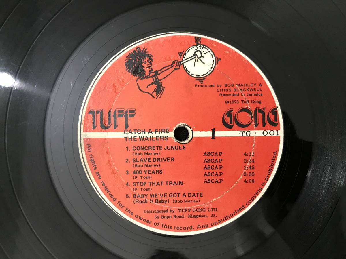 BOB MARLEY & THE WAILERS / CATCH A FIRE . REGGAE LP BIG HIT