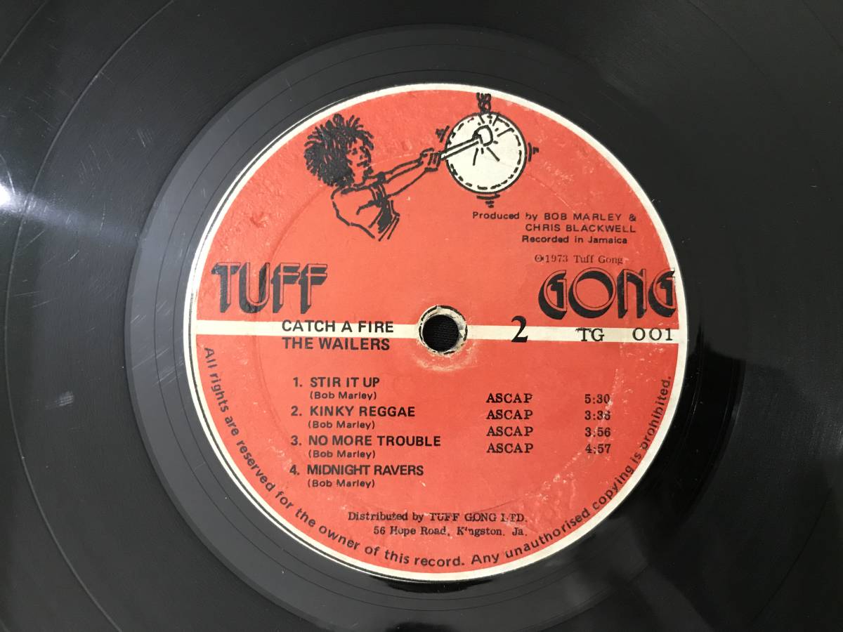 BOB MARLEY & THE WAILERS / CATCH A FIRE . REGGAE LP BIG HIT