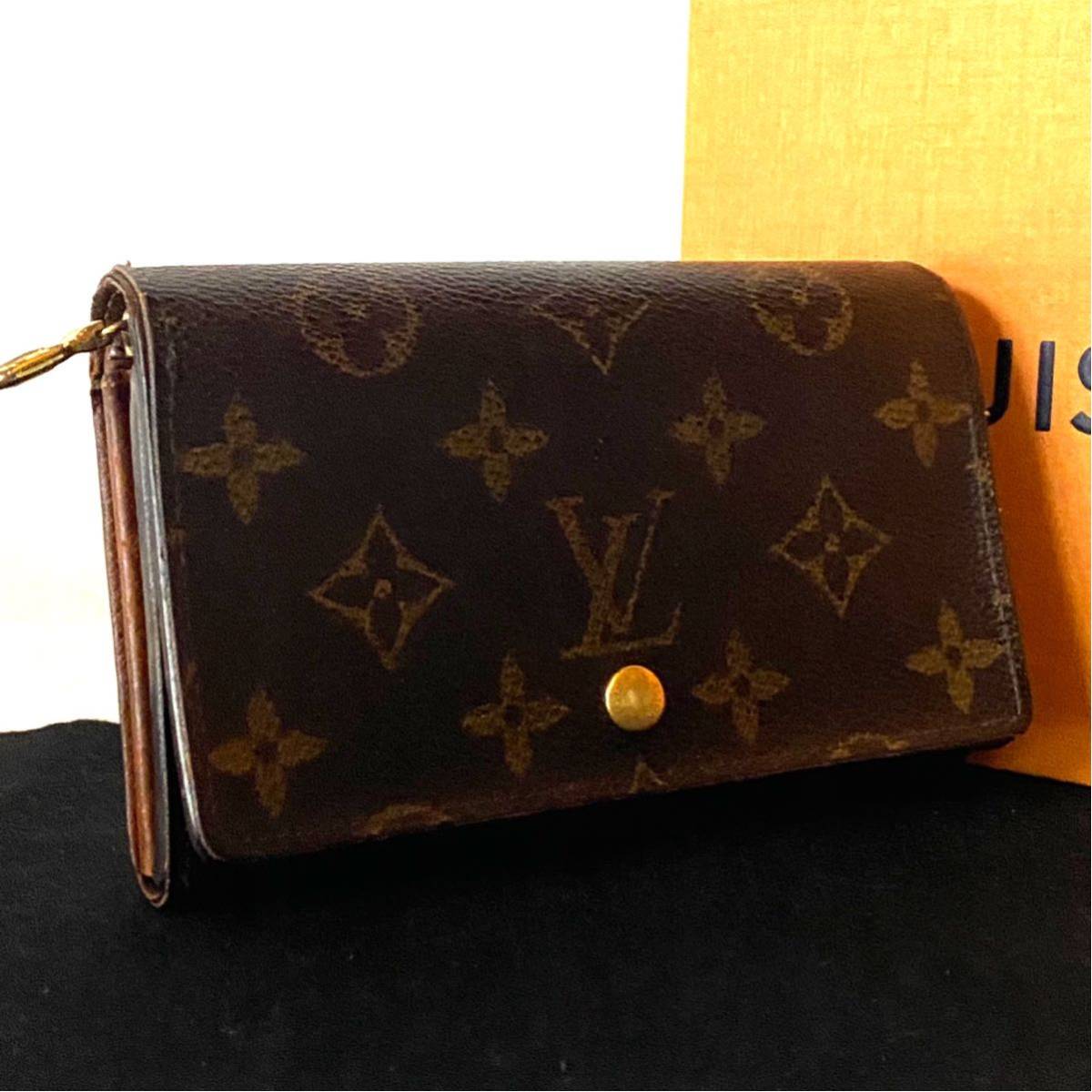 本物保証，人気SALE 1円 外観 LOUIS VUITTON ルイヴィトン 二つ折り財布 L字ファスナー モノグラム トレゾール レディース 財布 ビトン ブラウン メンズ(モノグラムライン)｜売買されたオークション情報、yahooの商品 服飾小物