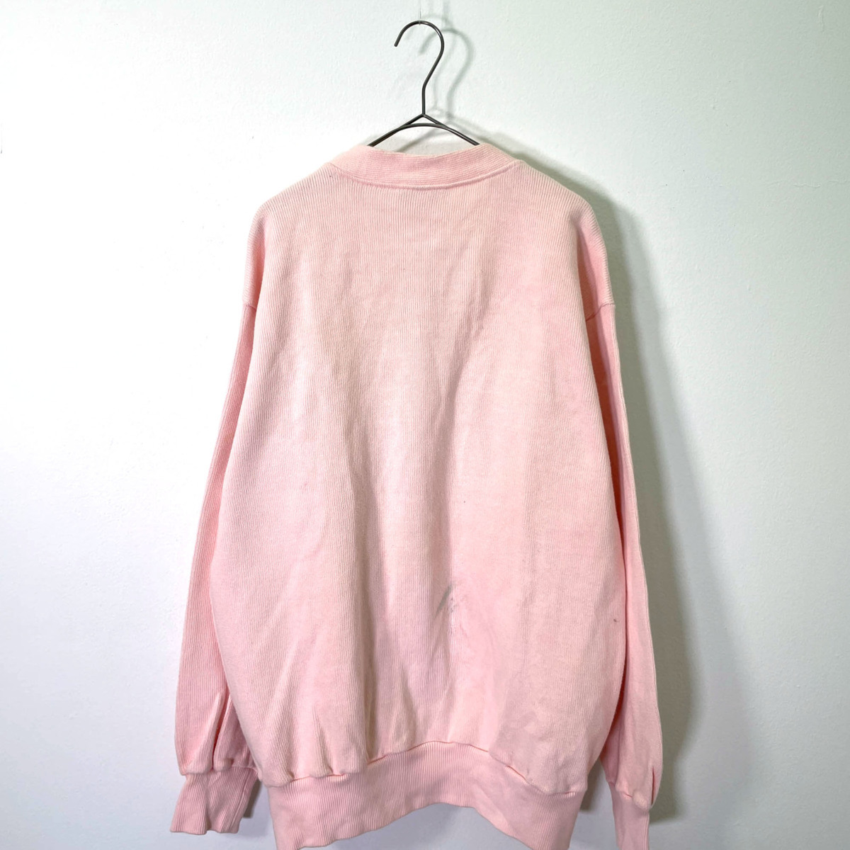 ビンテージ 70s 80s◇LACOSTE ラコステ BIGワッペン付き ニット 