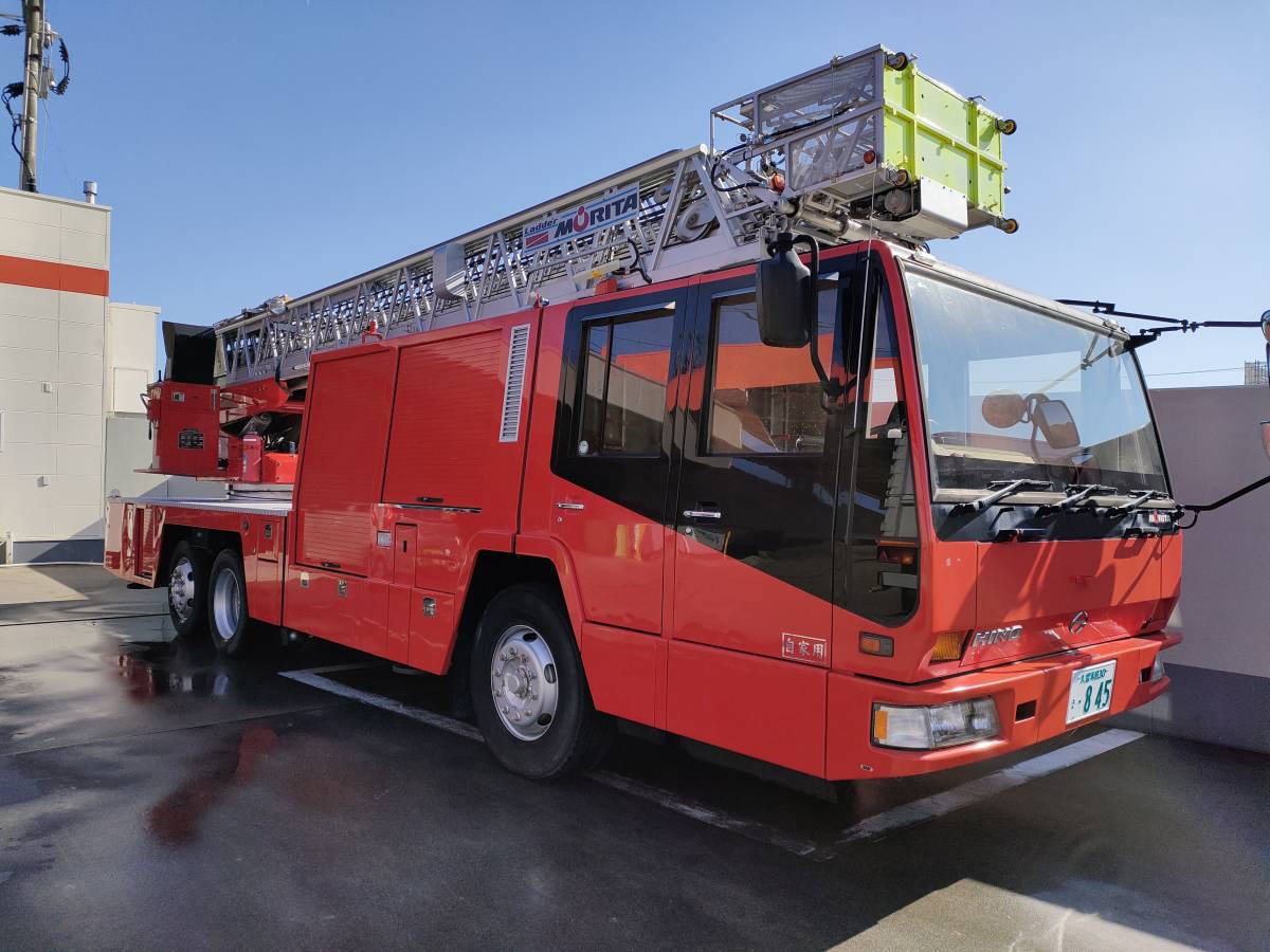 モリタ　はしご車の備品　PADPEND　（日野　ジャイロラダー　消防車　ハシゴ車　マニア　_1
