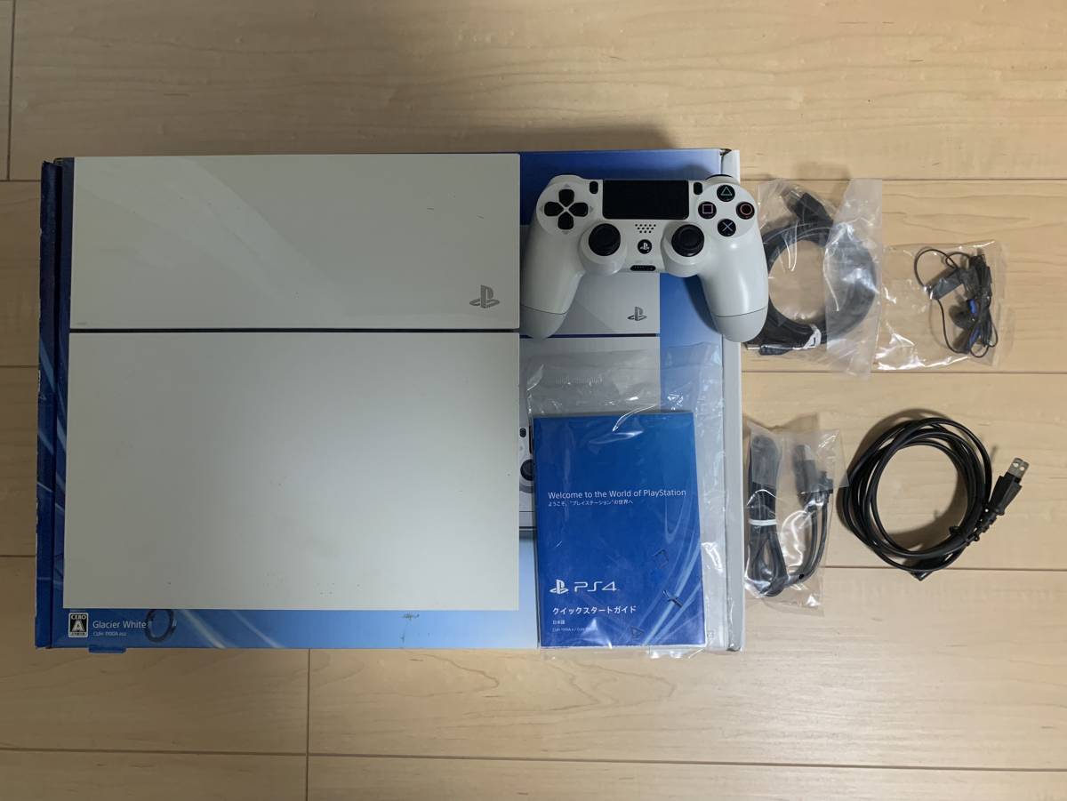 高品質，定番人気 付属品完備 み PlayStation4 PS4 CUH-1100AB02 500GB ホワイト(PS4本体)｜売買されたオークション情報、yahooの商品情報をアーカイブ公開 - オークファン PS4本体