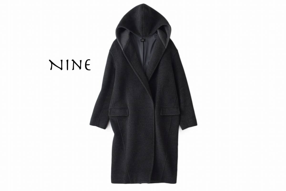 美品☆NINEナイン5.8万☆0size/7-9号☆コートK212 |