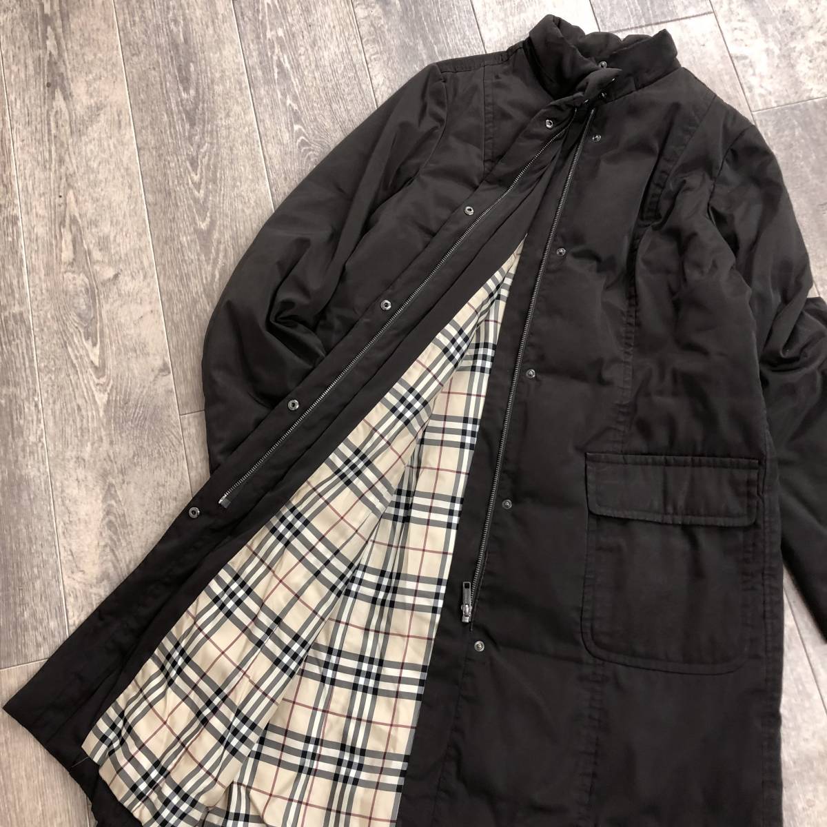 BURBERRY LONDON バーバリー 大きいサイズ ダウン ロングコート サイズ 