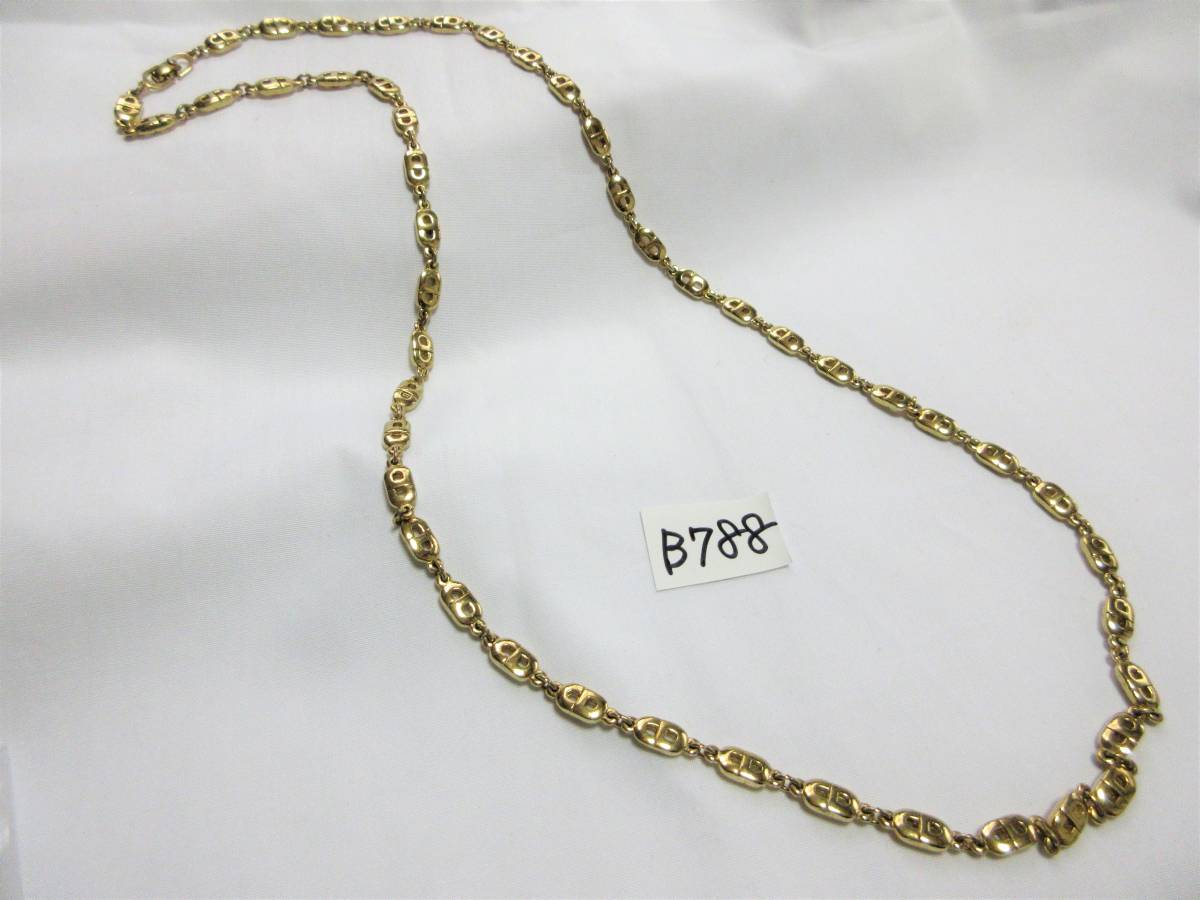 送料無料，お買い得 B-788 クリスチャンディオール 金色 ロングネックレス(ネックレス（トップつき）)｜売買されたオークション情報、yahooの商品情報をアーカイブ公開 - オークファン ネックレス（トップつき）