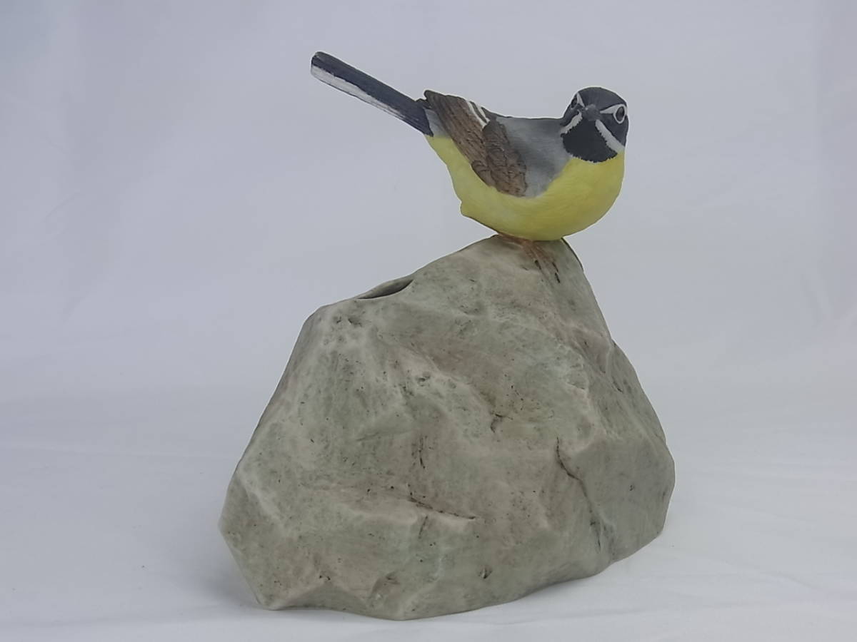 DAITO ハクセキレイの花瓶 陶器製 DAITO 大東三進 カワセミ セラミック