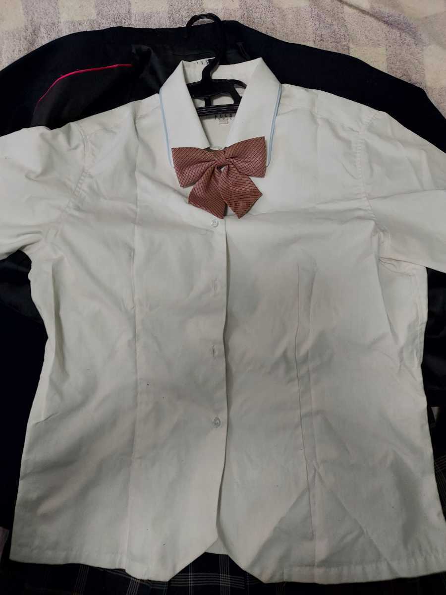 【as906】愛知県 至学館高校 女子用学生服 制服 ブレザー+半袖/長袖カッターシャツ+ジャンパースカート◆e57 至学館高等学校 至学館高校 愛知県 (中古) 稲沢東高校 4点セット