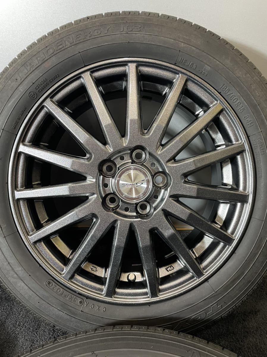 185/60R15 TOYO/NANOENERGY J63 20年 SEIN RACING 15インチ 6J ＋45