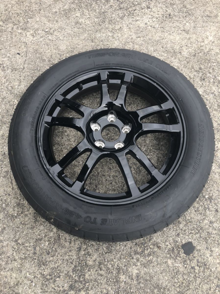 日産フーガ純正 アルミ スペアタイヤ 18インチ 5穴 114,3 T155 