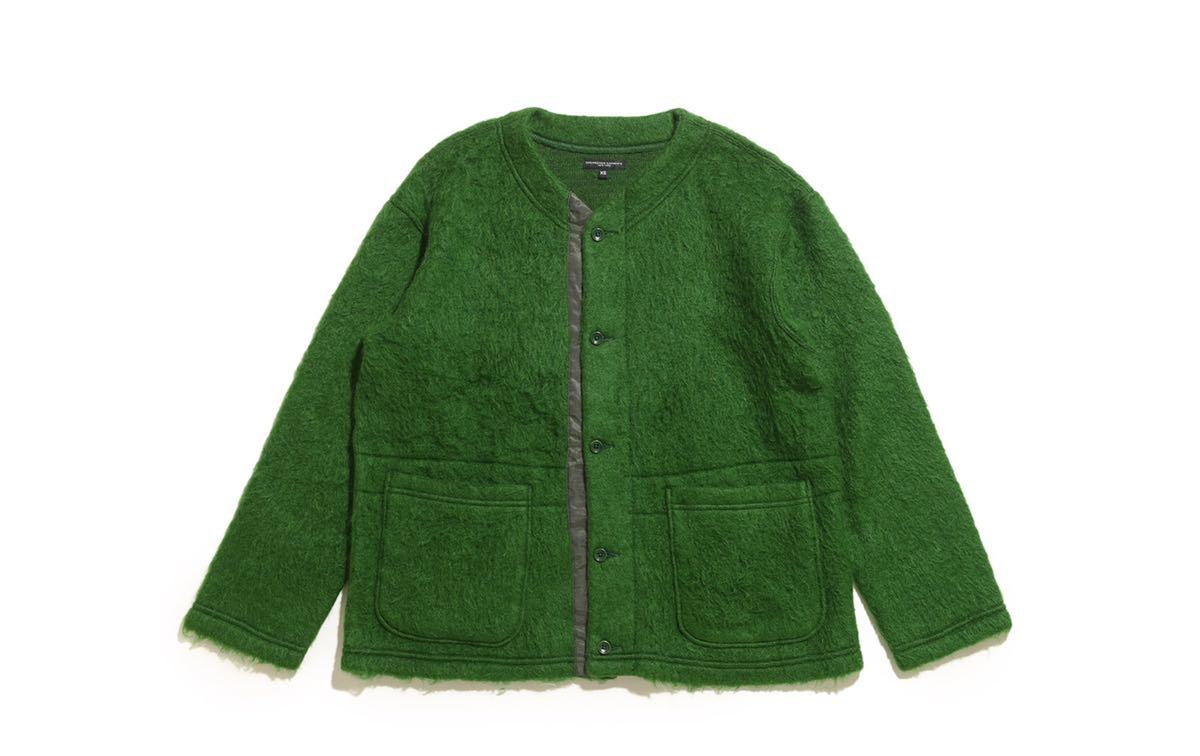 エンジニアードガーメンツ ウールモヘア混 カーディガン 美品