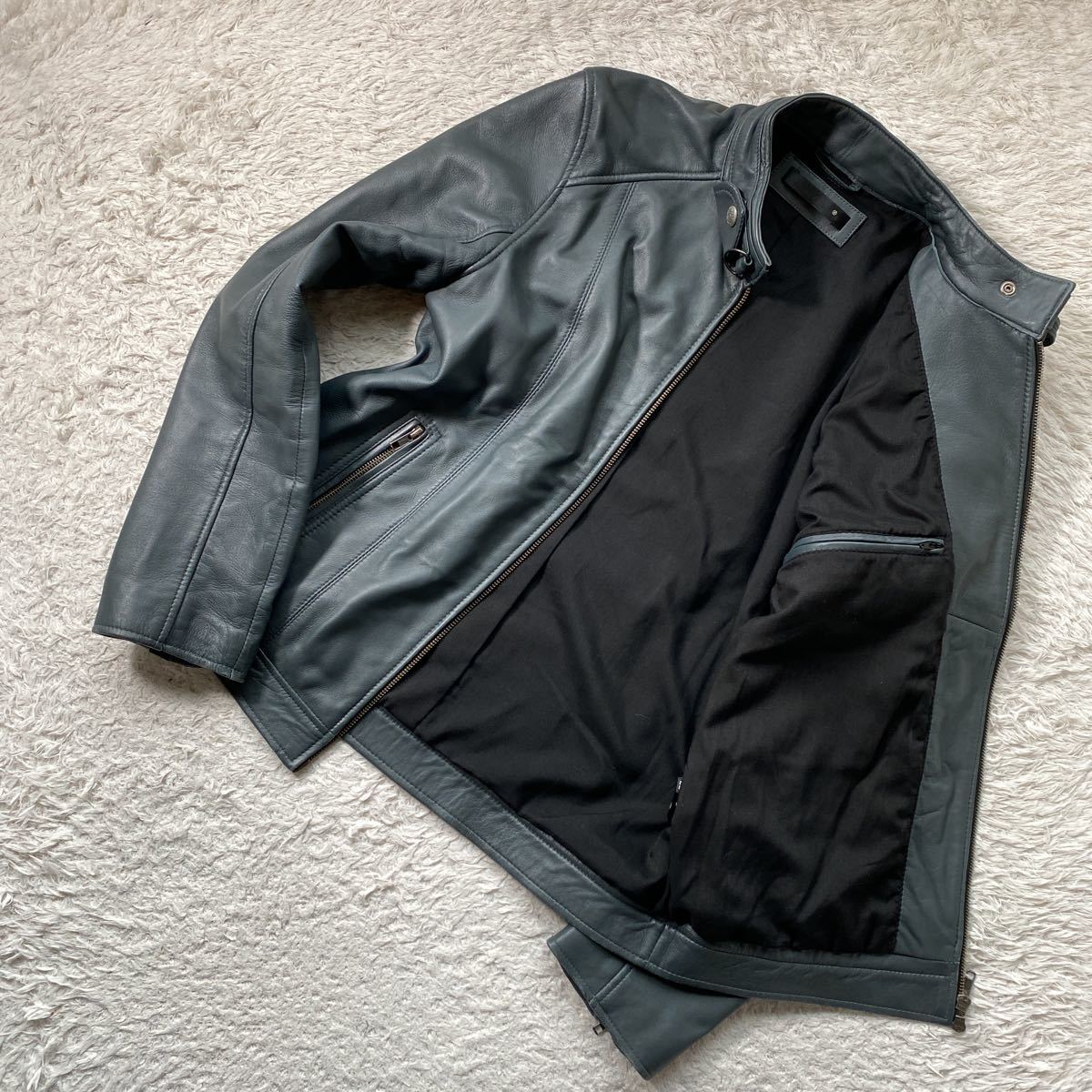 大人の洒脱 Liugoo Leathers リューグーレザー シープスキン 羊革