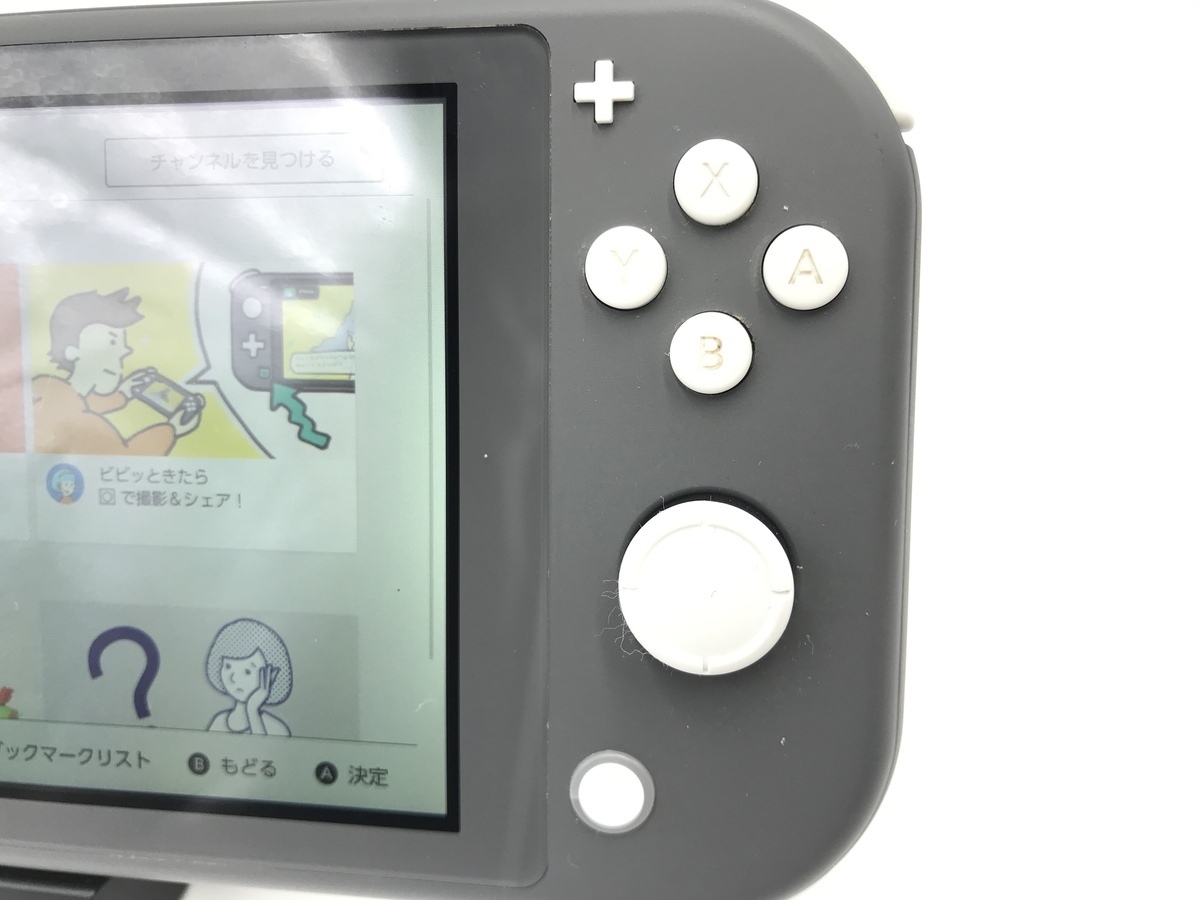 美品 任天堂 NINTENDO switch lite MOD.HDH-001 グレー スイッチ