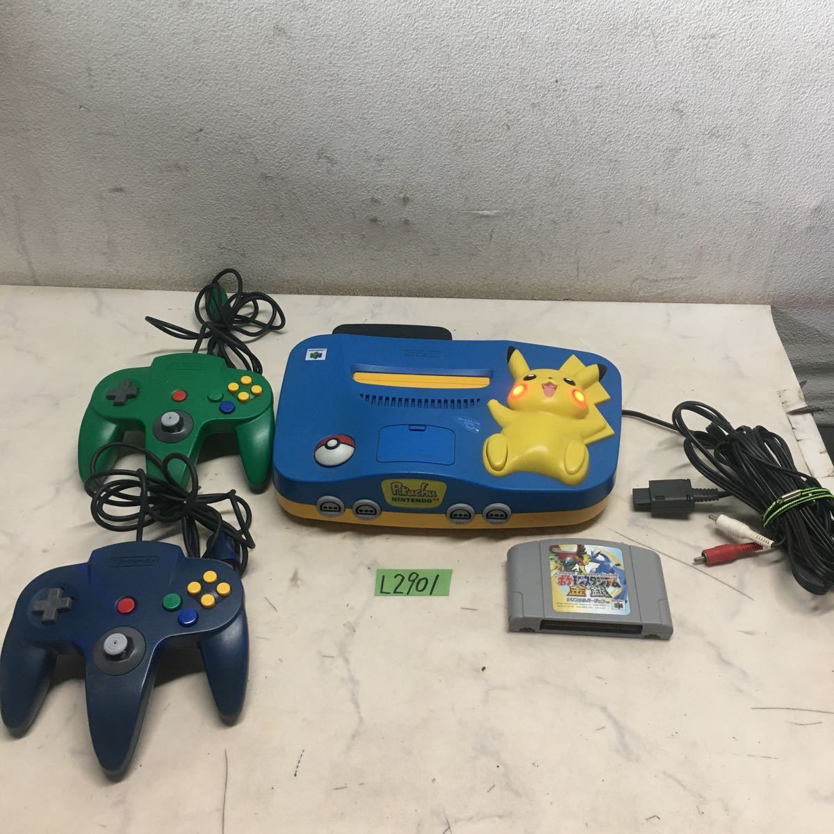 L2901) Nintendo 64 任天堂 本体セット NUS-101 ピカチュウ モデル 