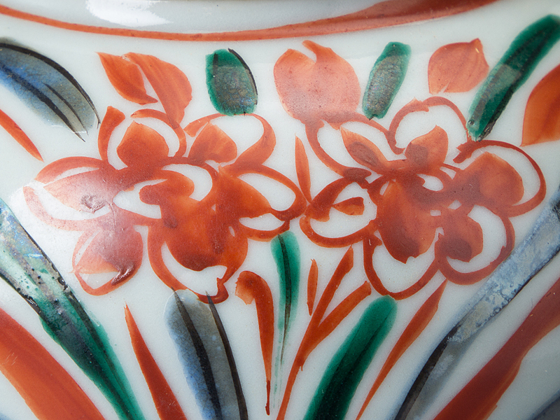 五】宮永東山 造 呉須赤絵茗瓶 急須 一対 共箱 ／ 本品の終了時間は20