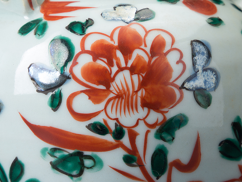 五】宮永東山 造 呉須赤絵茗瓶 急須 一対 共箱 ／ 本品の終了時間は20