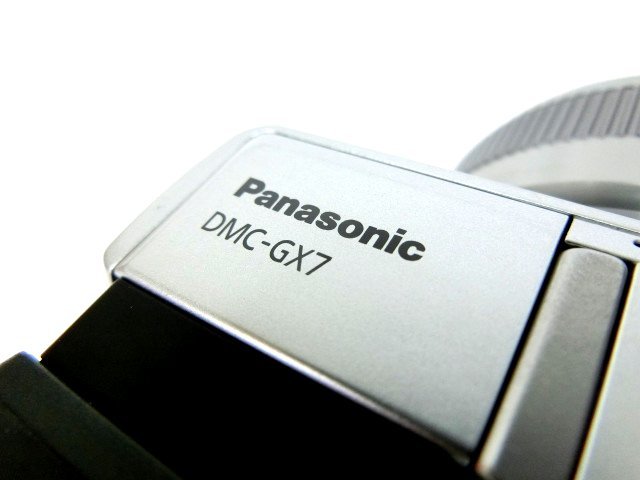 LUMIX パナソニック Panasonic ホワイト ボディ 中古品 ■ Panasonic パナソニック LUMIX ルミックス Wi-Fi対応 デジタル一眼カメラ DMC-GX7C / レンズ H-H020A 日本製 ■
