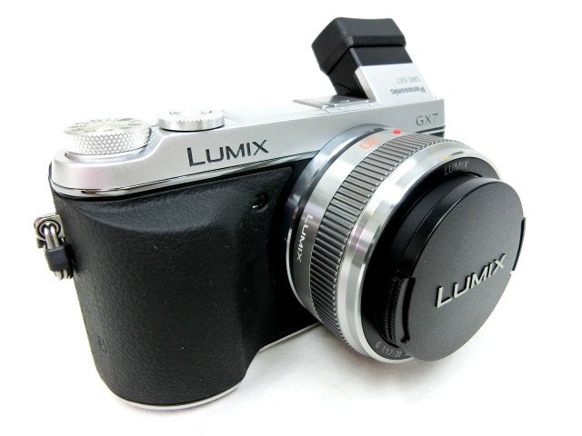 LUMIX パナソニック Panasonic ホワイト ボディ 中古品 ■ Panasonic パナソニック LUMIX ルミックス Wi-Fi対応 デジタル一眼カメラ DMC-GX7C / レンズ H-H020A 日本製 ■